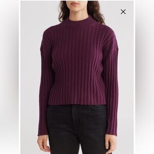 Madewell Mock Neck Crop Sweater